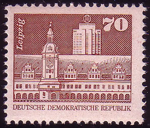 2602 Aufbau in der DDR Kleinformat 70 Pf **