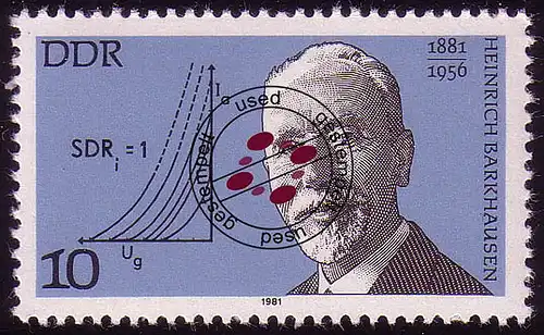 2603 Bedeutende Persönlichkeiten 10 Pf Barkhausen O