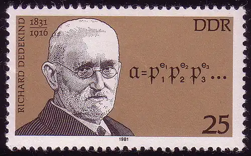 2605 Personnalités importantes 25 Pf Dedekind **