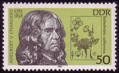 2607 Bedeutende Persönlichkeiten 50 Pf von Chamisso **