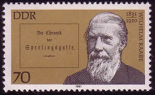 2608 Personnalités importantes 70 Pf Raabe **