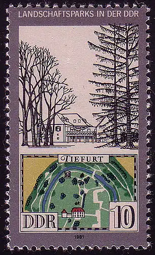 2612 Landschaftsparks 10 Pf Tiefurt **