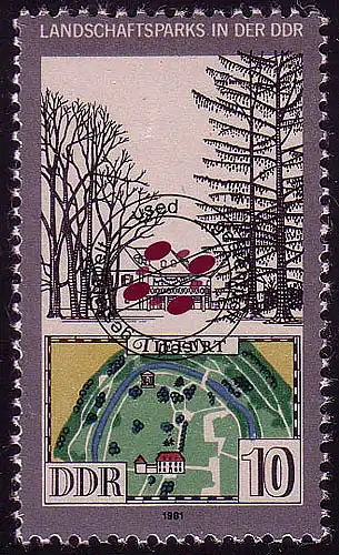 2612 Landschaftsparks 10 Pf Tiefurt O