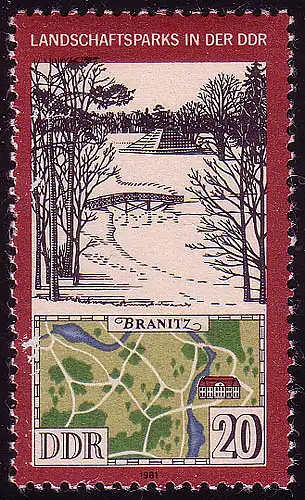 2614 Parcs paysagers 20 Pf Branitz **