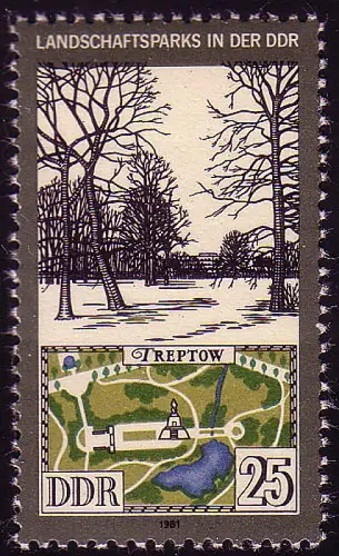 2615 Landschaftsparks 25 Pf Berlin-Treptow **