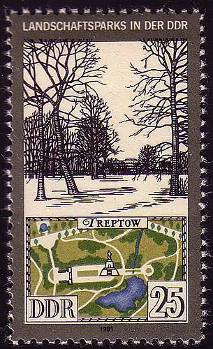 2615 Paysages 25 Pf Berlin-Treptow **