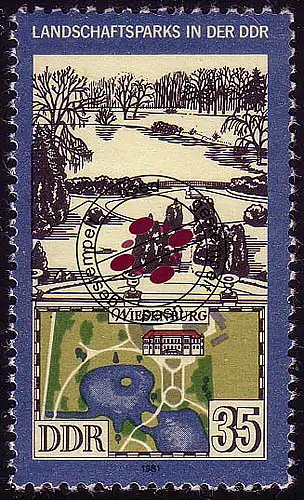 2616 Landschaftsparks 35 Pf Wiesenburg O