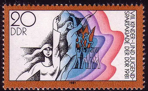 2618 Kinder- und Jugendspartakiade 20 Pf 1981 **