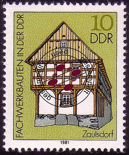 2623 Travaux spécialisés 10 Pf Reliurehaus 1981 O