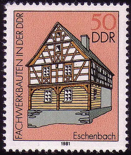 2627 Fachwerkbauten 50 Pf Bauernhaus **