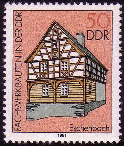 2627 Fachwerkbauten 50 Pf Bauernhaus **