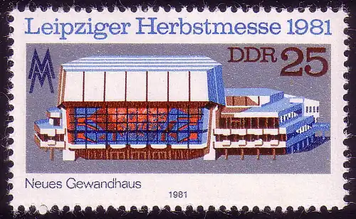 2635 Leipziger Herbsmesse 25 Pf 1981 **