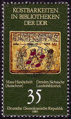 2637 Bibliotheken 35 Pf O gestempelt