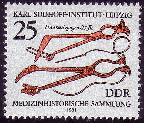 2642 Karl-Sudhoff-Institut 25 Pf Haarseilzangen **