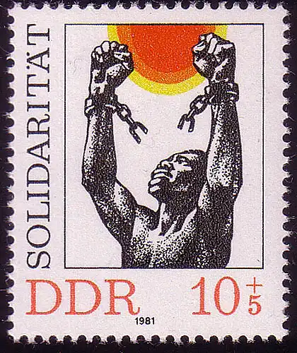 2648 Internationale Solidarität 10+5 Pf 1981 **