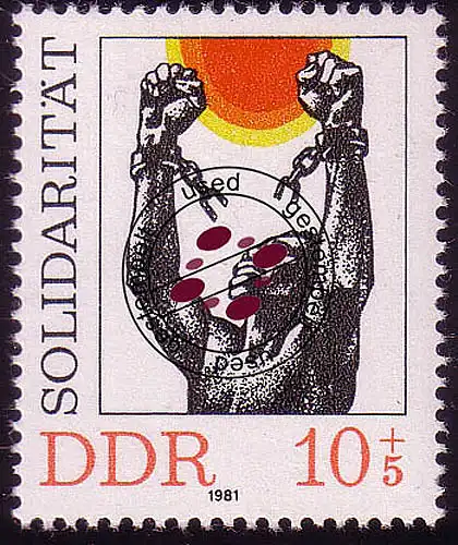 2648 Solidarité internationale 10+5 Pf 1981 O