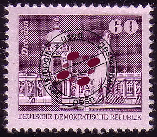 2649 Aufbau in der DDR Kleinformat 60 Pf O gestempelt