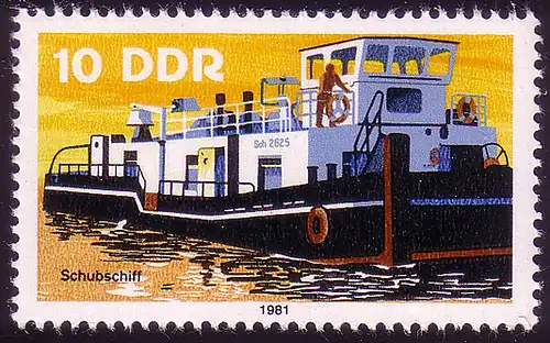 2651 Binnenschiffe 10 Pf Schubschiff **