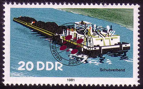 2652 Bateaux de navigation intérieure 20 Pf sous-marin O