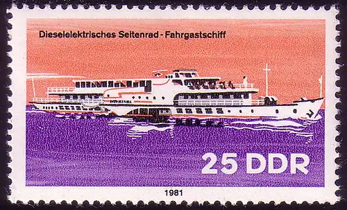 2653 bateaux de navigation intérieure 25 pales à roues latérales à passagers **