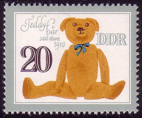 2662 Historisches Spielzeug 20 Pf Teddybär **