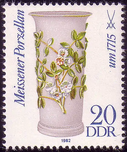 Prozell de Meissener 20 Pf 1982 ** post-fraîchissement