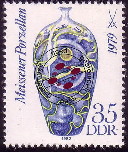 2670 Meissener Porzellan 35 Pf 1982 O