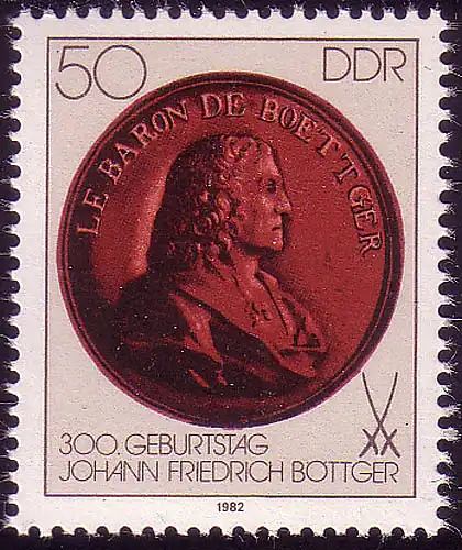 2671 Johann Friedrich Böttger Bildnis, Block 65 **