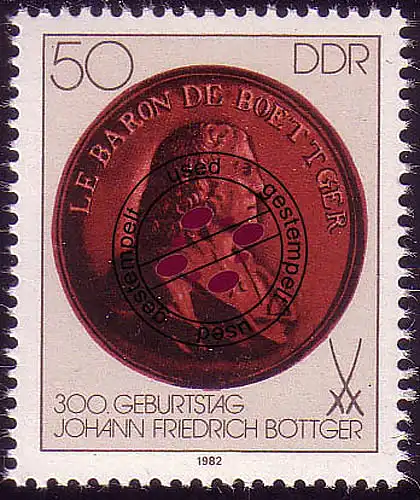 2671 Johann Friedrich Böttger Bildnis aus Block 65 O