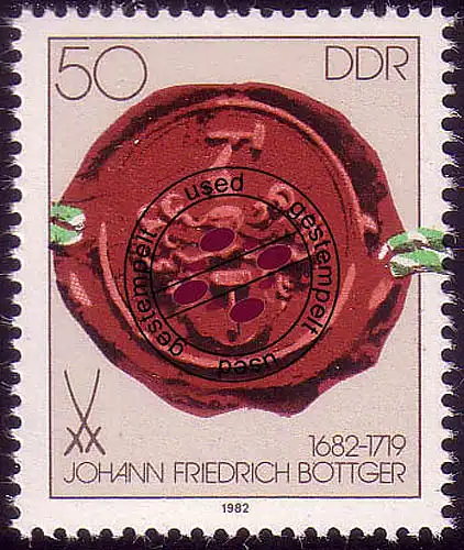 2672 Johann Friedrich Böttger Petschschaft, Block 65 O