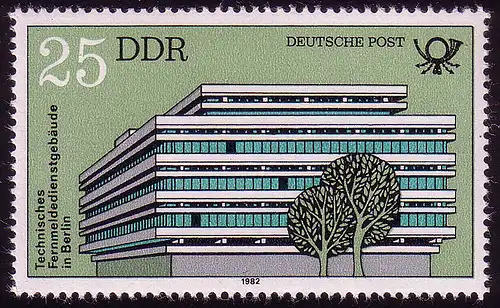 2674 Bâtiments du poste allemand 25 Pf **