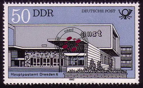2676 Bauten der deutschen Post 50 Pf O