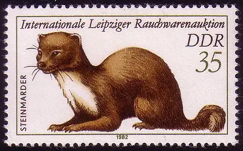 2680 Rauchwarenauktion 35 Pf Steinmarder **