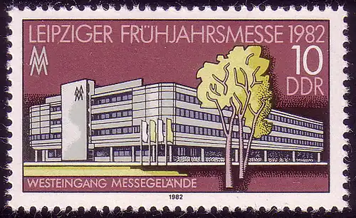 2683 Leipziger Frühjahrsmesse 10 Pf 1982 **