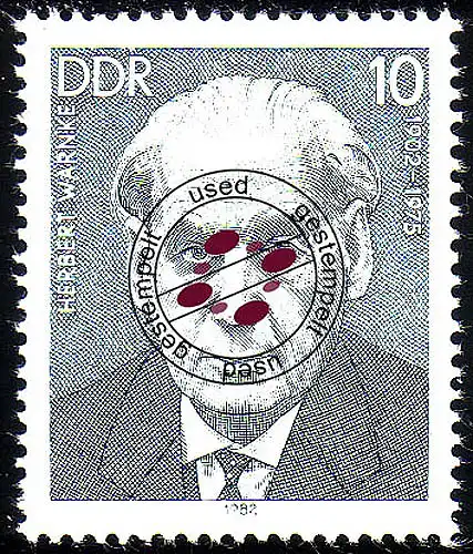 2689 Personnalités Mouvement ouvrier 1982 Warnke O