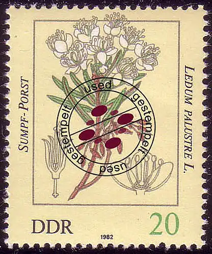 2693 Plantes toxiques 20 Pf Sorts-Porst O