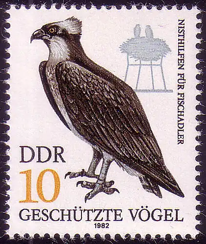 2702 Geschütze Greifvögel 10 Pf Fischadler **