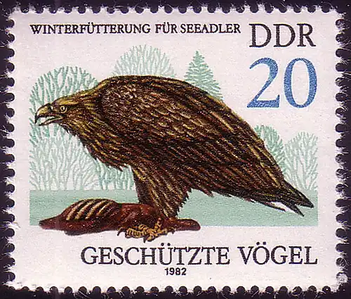 2703 Geschütze Greifvögel 20 Pf Seeadler **