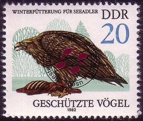 2703 Geschütze Greifvögel 20 Pf Seeadler O gestempelt