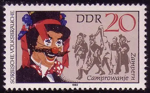 2717 Sorbische Volksbräuche 20 Pf Zampern **