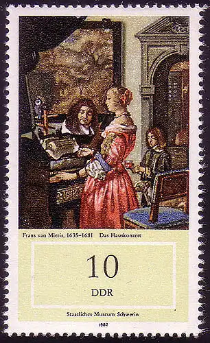 2727 Musée Schwerin peintre néerlandais 10 Pf **