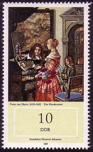 2727 Musée Schwerin peintre néerlandais 10 Pf O