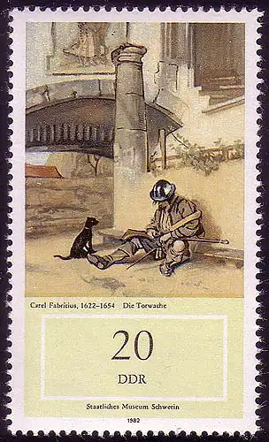 2728 Musée Schwerin peintre néerlandais 20 Pf **