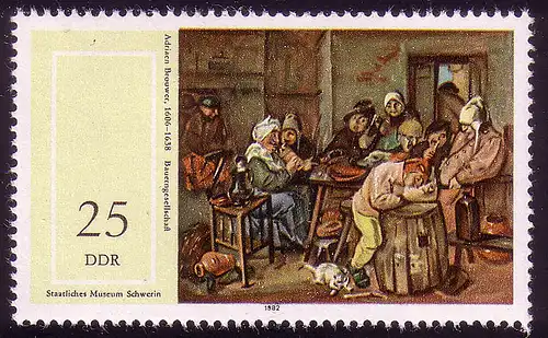 2729 Musée Schwerin peintre néerlandais 25 Pf **