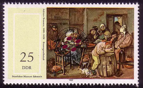 2729 Musée Schwerin peintre néerlandais 25 Pf O