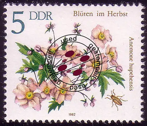 2737 Herbstblumen 5 Pf Herbstanemone O