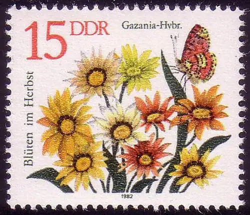 2739 Herbstblumen 15 Pf Mittagsgold **