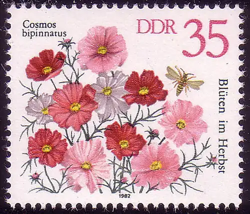 2742 Herbstblumen 35 Pf Schmuckkörbchen **