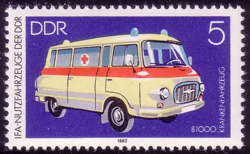 2744 Automobiltechnik 5 Pf Krankenwagen, postfrisch **