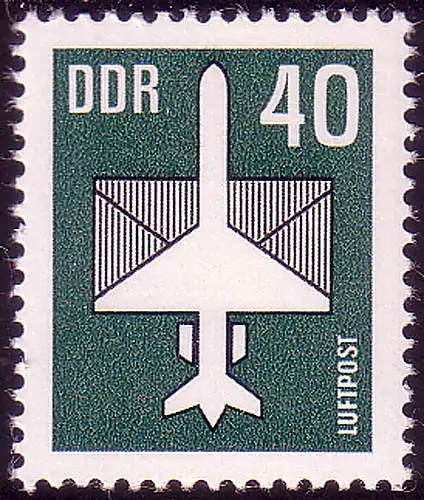 2752 timbres d'avion 40 Pf **